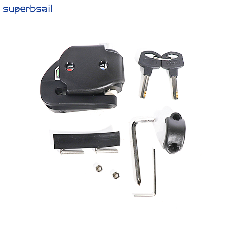 Alarm Disc Lock+Storage Holder for Bicycle Parts Bicycle Lock with Key Bicycle Accessories Cycle Accessories-T-6BD1 4