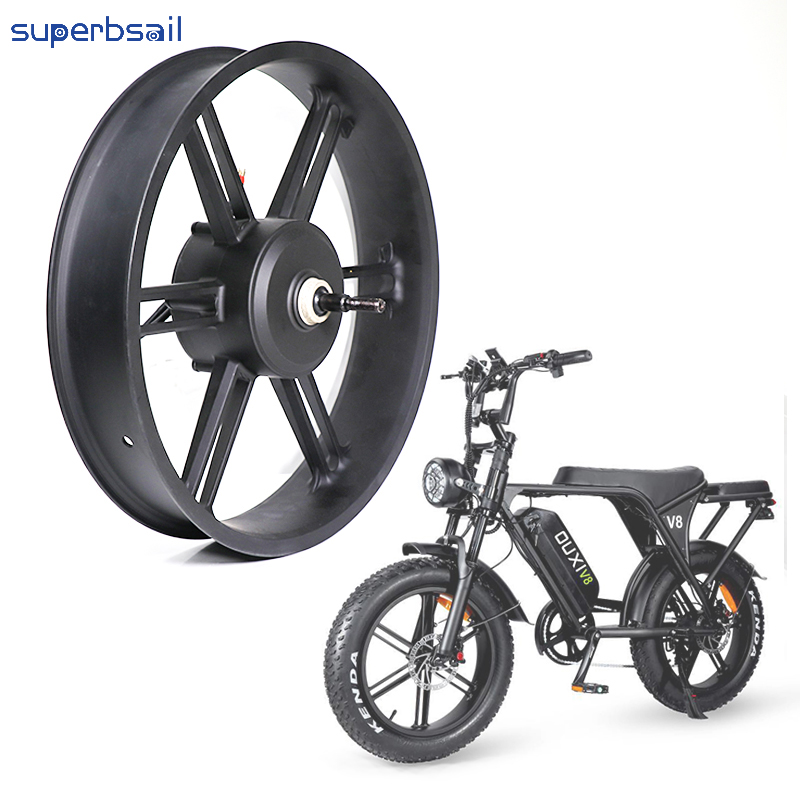 20 Inch Motor Wheel 48V 500W for V8 Electric Bicycle Motor Replacement Bicycle Motor Wheels Bicycle Parts-OXV8-27D1 2