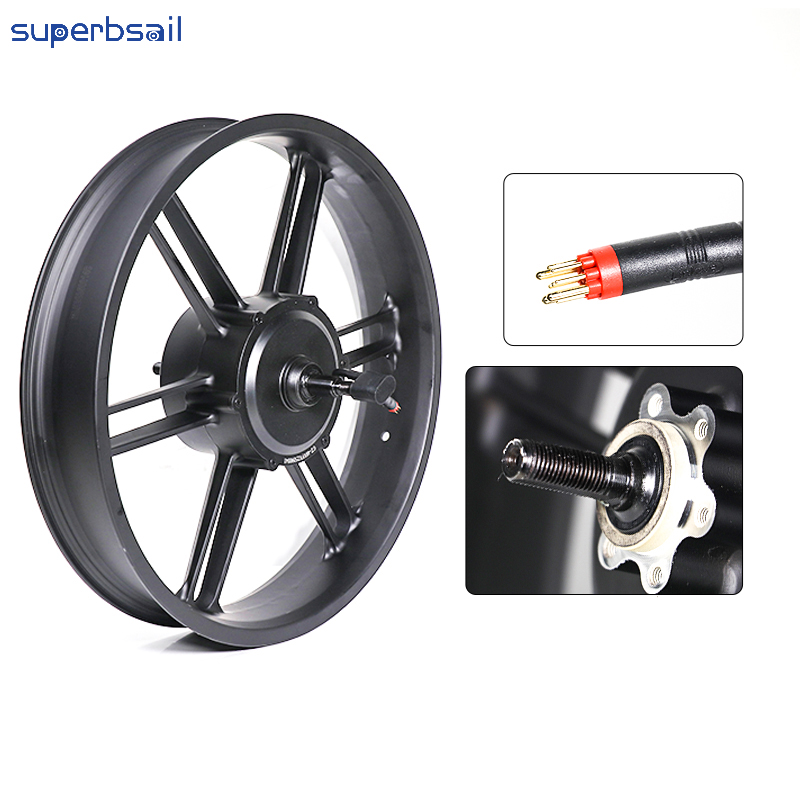 500W Motor Wheel Red Cable for V20 Electric Bicycle Motor Repair Motor Wheel for a Bicycle 500W E Bike Kit-V20EB-16 5