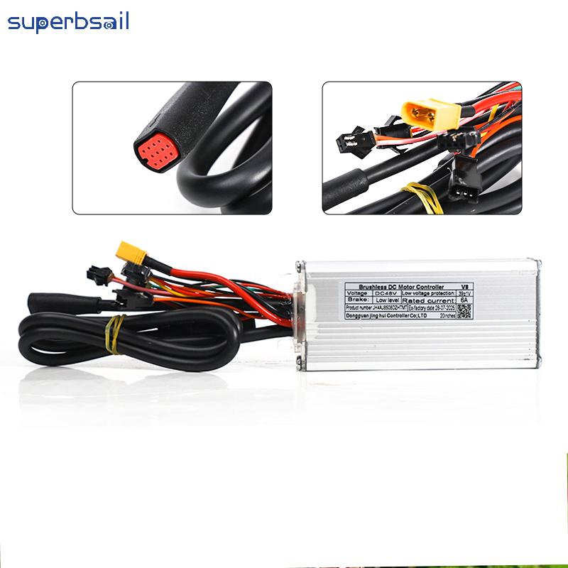 Controller 48V 6A V4.0-EU Version 250W for C80 Bicycle Spare Parts Repair E Bicycle Part Controller Bike Parts-OXV8-02J1 4