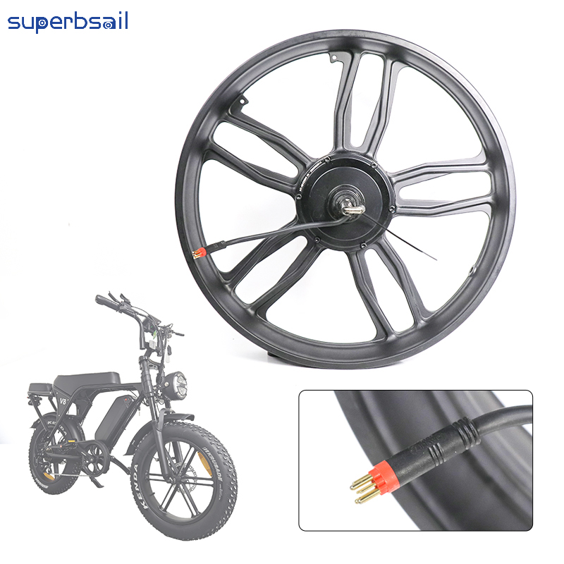 250W 20 Inch Motor Wheel for V8 Electric Bicycle Part Repair E Bike Motor Kit Motor Wheel Kit for Bicycle-OXV8-27K1 2