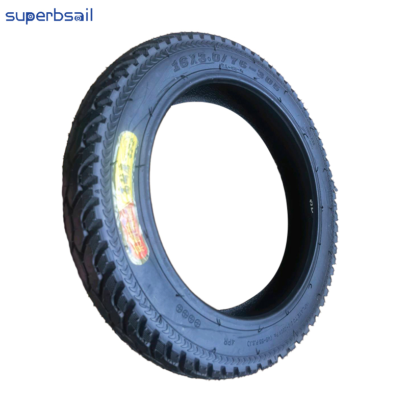 16*3.0 Tubeless Tire for Electric Bicycle Part Replacement Big Tyre Bicycles Bicycle Tires-NT61 4