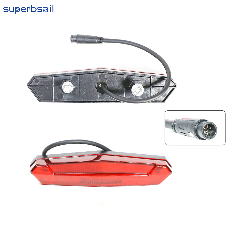 Baglygte til QM V20 elcykeltilbehør Udskiftningssæt til elcykelombygning Baglygte til cykel-V20EB-12 4