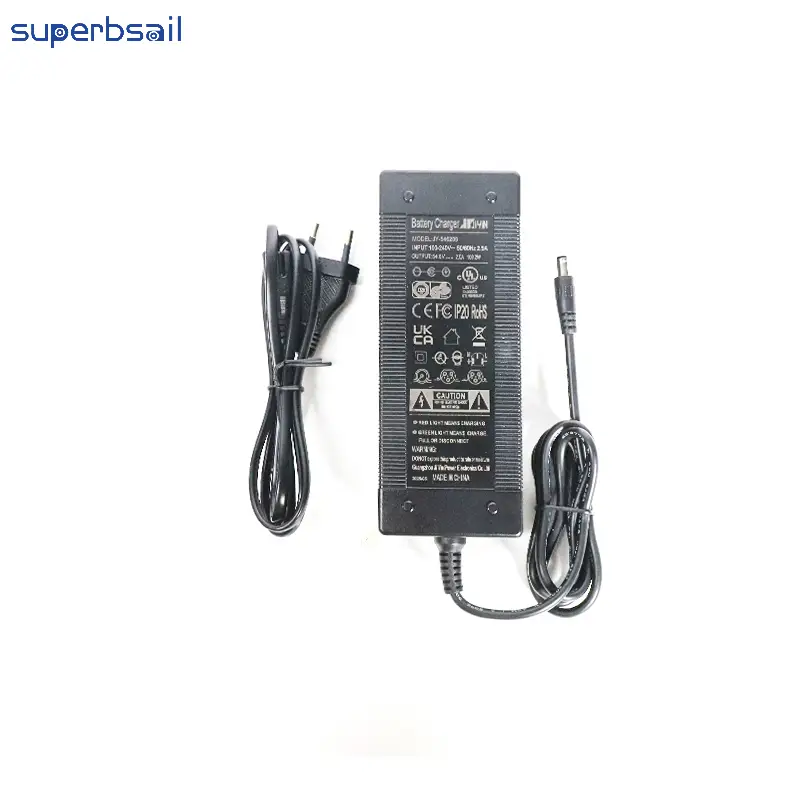 54.6V 2A Charger DC 5.5*2.1 for V20 Electric Bike Kit Replacement Bike Accessories Electric Bicycle Charger-V20EB-17 1