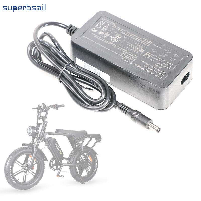 42V 2A Charger DC 5.5*2.1 for OUXI V8 Mini Electric Bicycle Part Repair E Bike Accessories Bike Battery Charger-OXV8-33B1 2