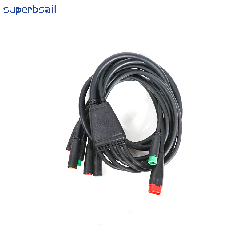 Cable principal impermeable con función de señal de giro para bicicleta eléctrica V8, accesorio para bicicleta, kit de bicicleta eléctrica OXV8-10B1 2
