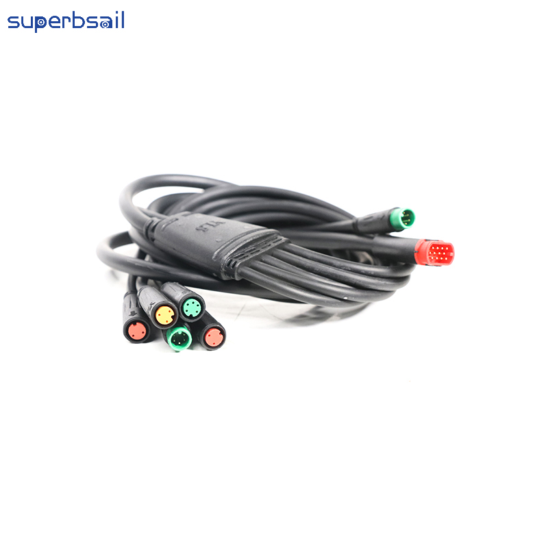 Cable principal impermeable con función de señal de giro para bicicleta eléctrica V8, accesorio para bicicleta, kit de bicicleta eléctrica OXV8-10B1 4