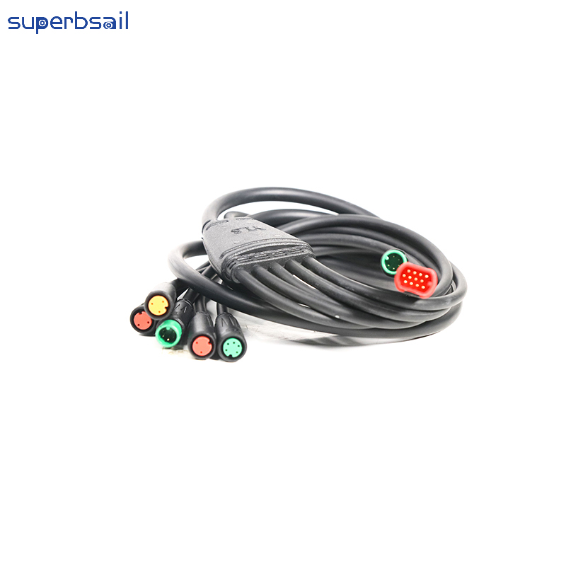 Cable principal impermeable con función de señal de giro para bicicleta eléctrica V8, accesorio para bicicleta, kit de bicicleta eléctrica OXV8-10B1 3