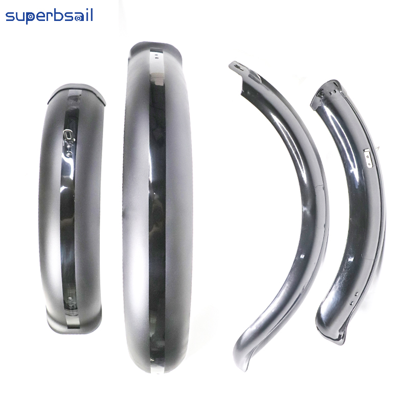 Front+Rear Fender for OUXI V8 Electric Bike Accessories Replace Electric Bike Part Fender Fat Bike Mudguards-OXV8-25 4