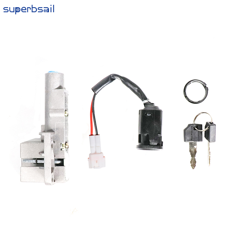 Låsesæt til Surround Light Bee Dirt Bike Dele Reparation Elcykel Konverteringssæt Cykellås med nøgle til udskiftning-EMOS-20 2