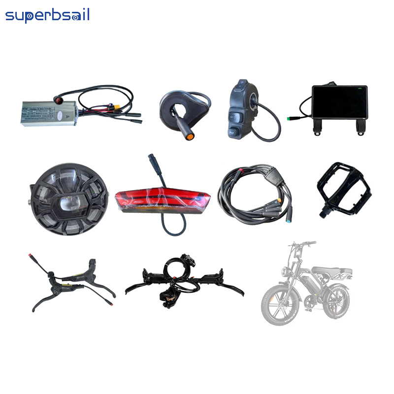 Viðgerðarhlutir fyrir rafmagnshjól V20, umbreytingarsett fyrir rafmagnshjól, aukabúnaður fyrir hjól, rafhlöðustýringar, mótorar, inngjöf - V20 hlutar 2