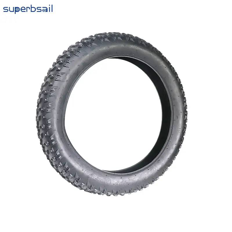 20*4.0 Snow Tire with Spikes for Bike Accessories Repair Bicycle Tires Electric Bike Fat Tire E Bike Fat Tire-EB-TY15 1