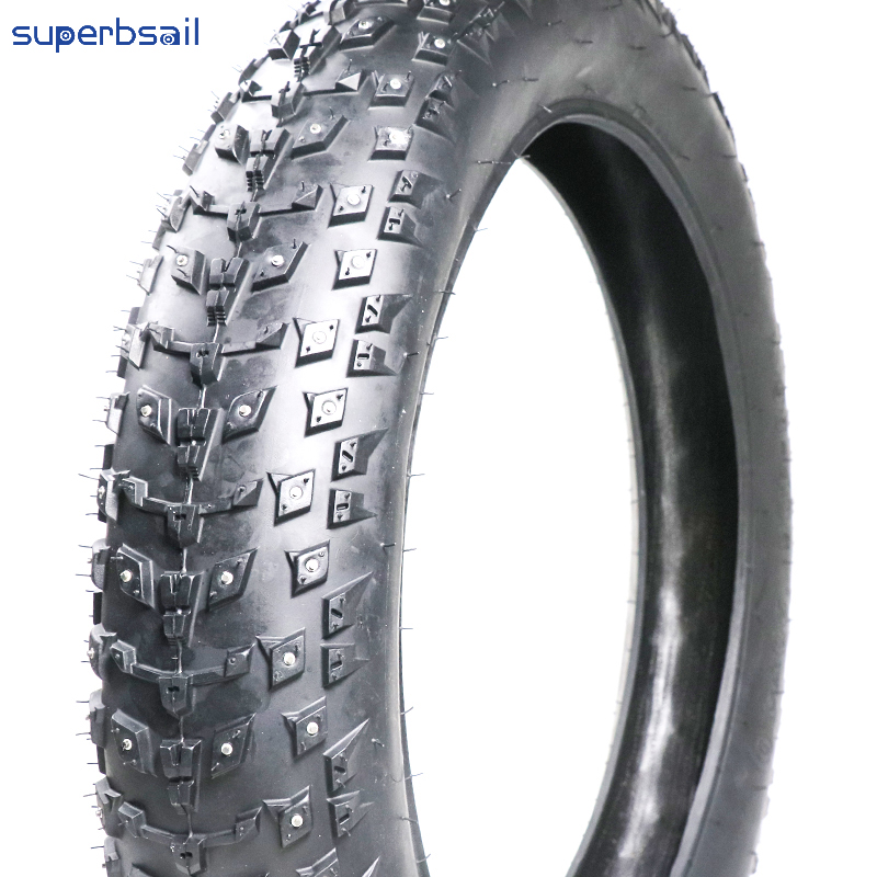 20*4.0 Snow Tire with Spikes for Bike Accessories Repair Bicycle Tires Electric Bike Fat Tire E Bike Fat Tire-EB-TY15 3