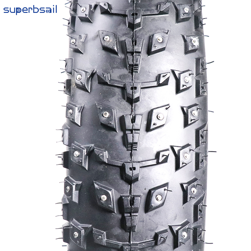 20*4.0 Snow Tire with Spikes for Bike Accessories Repair Bicycle Tires Electric Bike Fat Tire E Bike Fat Tire-EB-TY15 4