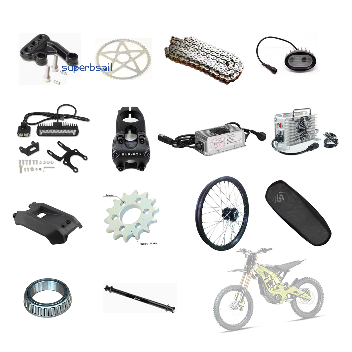 Surround Light Bee Electric Bicycle Part Dirt Bike Accessories Light Bee Dirt Bike Parts Bike Repair Kit-Surround Parts1 4