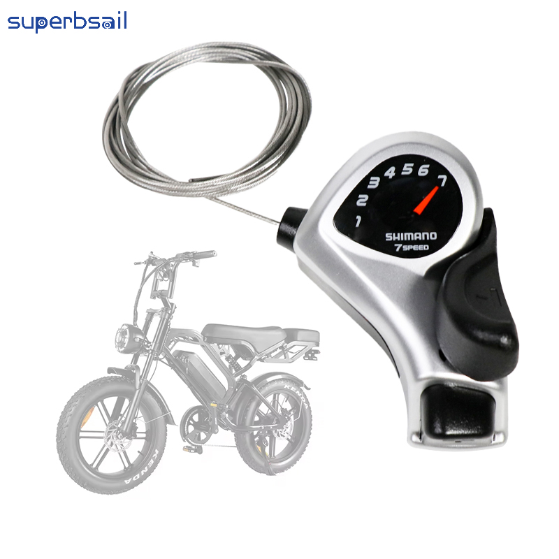 Thumb Shifter for V20 Electric Bicycle Replace Ebike Fat Bike Accessories Derailleur Shifter for QMwheel V20-V20EB-27 2