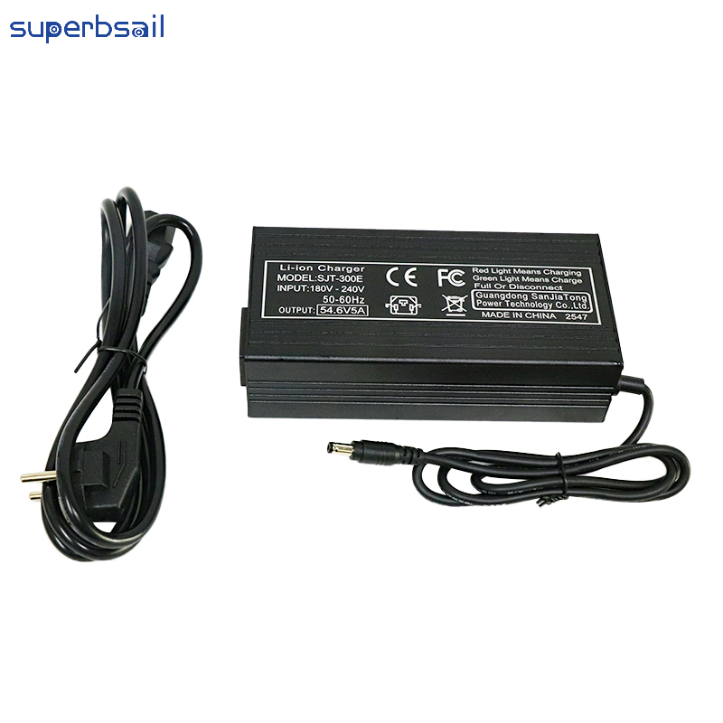 54.6V Smart Charger 54.6V 5A DC5.5*2.1 Battery Charger Electric Scooter Motorcycle Bike Charger E Scooter Charger-Q-1959 6