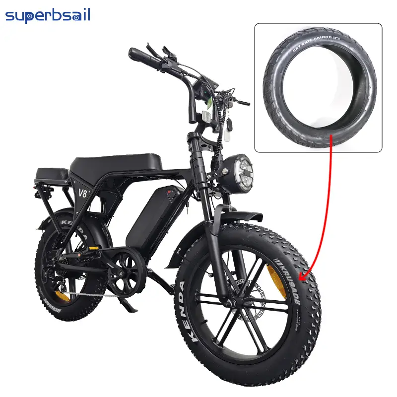 20x4.0 Snow MTB Cycle Bike Tires Electric Bicycle Tires for 20 Inch QM V20/V8 Bike Fat Tire Cycle Accessories-CT024C1 1