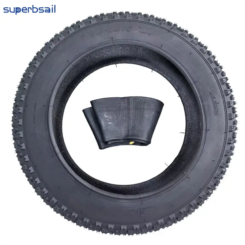 16*4.0 Outer Tire and Inner Tube Fat Ebike Replacement Parts Electric Bicycle Repair Accessories Bicycle Tires-G-27 1