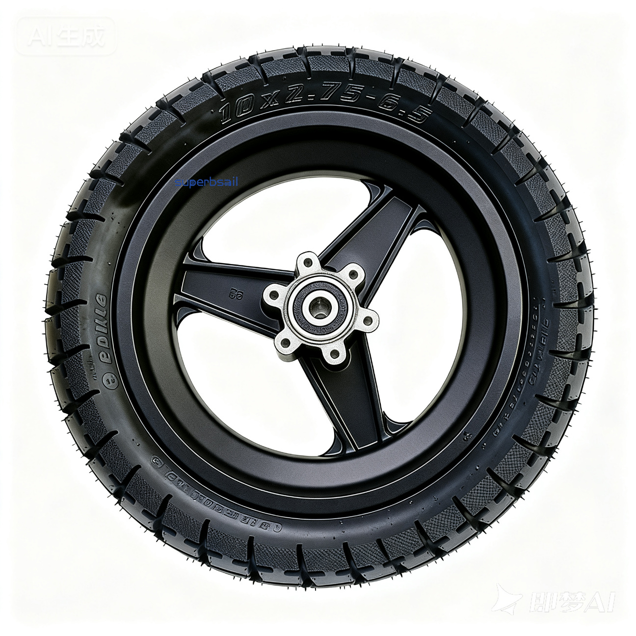 10*2,75-6,5 Forhjulsnav med Dækmontering til KuKirin G2 El-Scooter Udskiftningstilbehør-XY-KRG2005 3