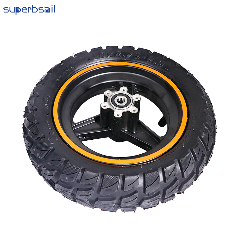 Front Wheel 10*2.75-6.5 Tubeless Tire for Kukirin G3 Front Wheel with Wheel Hub Electric Scooter Parts-XY-KRG3037 3