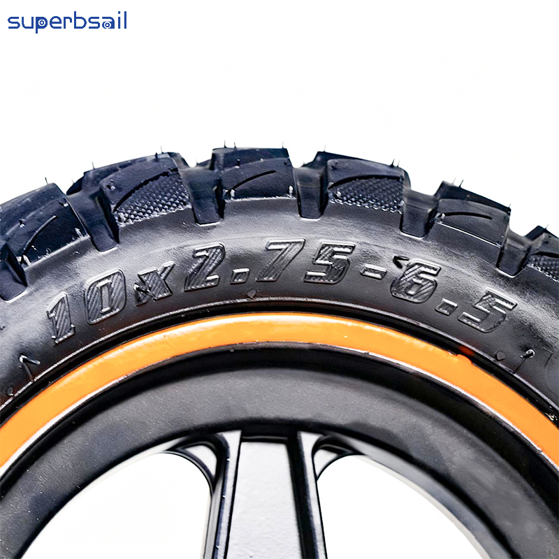 Front Wheel 10*2.75-6.5 Tubeless Tire for Kukirin G3 Front Wheel with Wheel Hub Electric Scooter Parts-XY-KRG3037 4