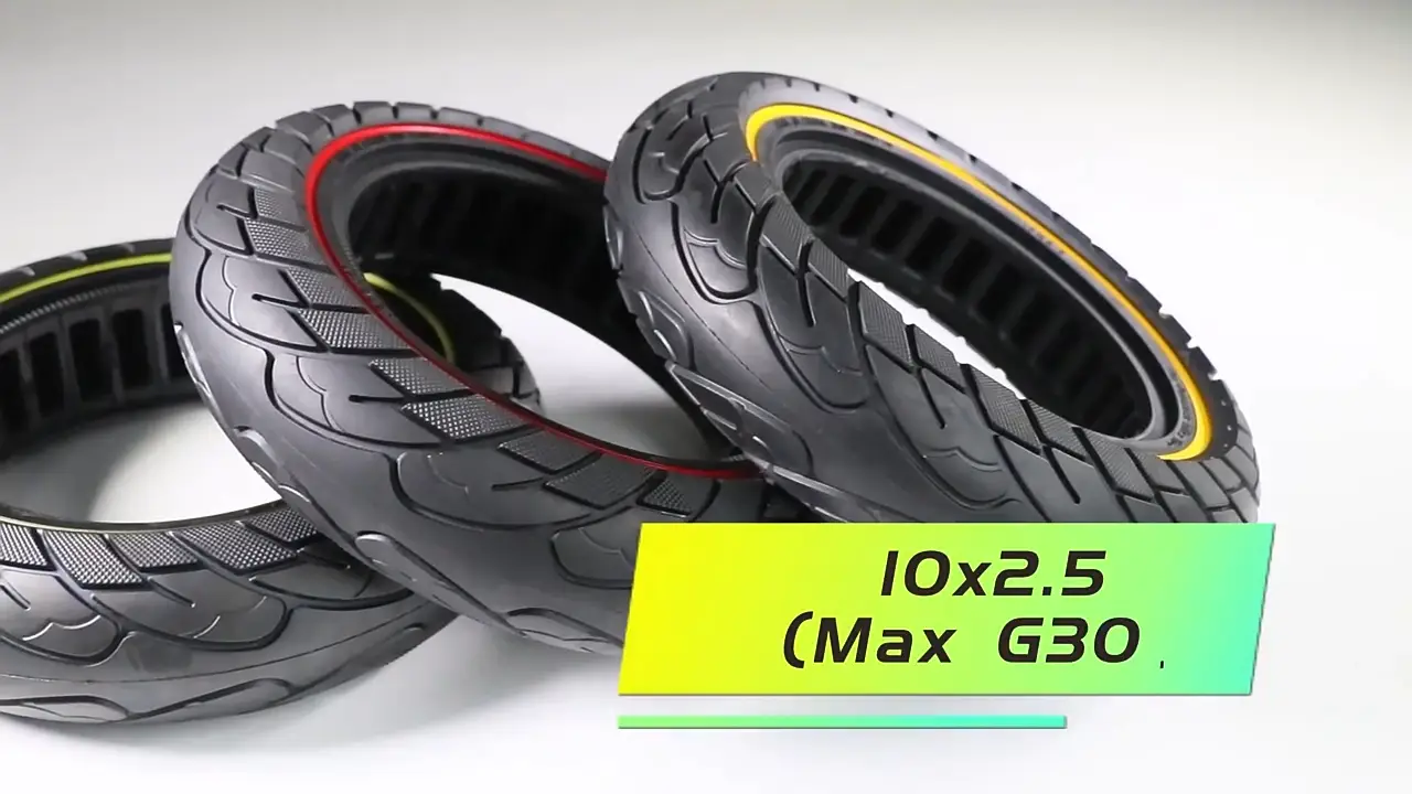 E Scooter Explosion Proof Tire 10 X 2.5 Solid Tire for MAX G30 ELectric Scooter Spare Parts and Accessories1 1