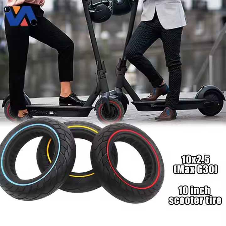 E Scooter Explosion Proof Tire 10 X 2.5 Solid Tire for MAX G30 ELectric Scooter Spare Parts and Accessories1 6