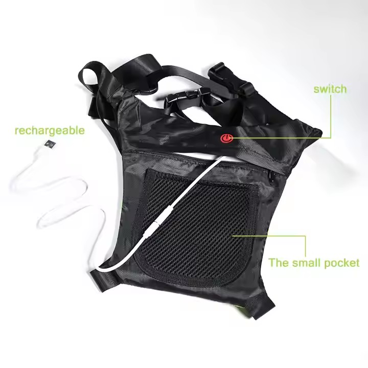 LED Signal Vest Bike Safety Wireless Turn Signal Light Riding Lighting Vest Safety Reflective Warning Cycle Vests1 5