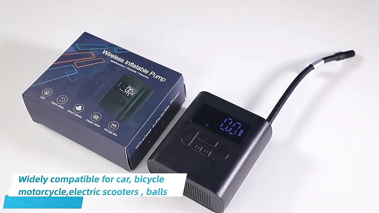 Intelligent Mountain Bike Motorcycle Hand Air Pump Balloon Inflator Machine Scooter Car Wireless Electric Pump Ai1 1