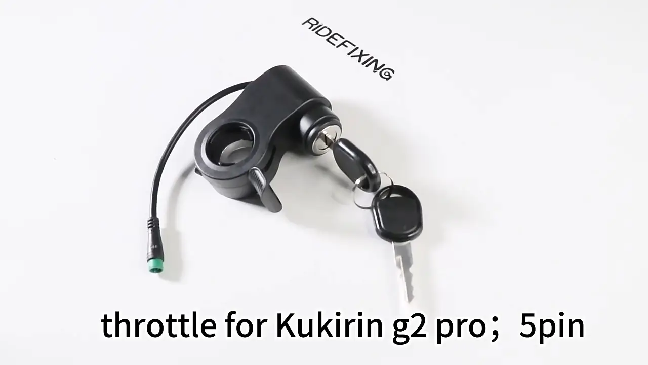 Scooter Throttle and Electric Door Lock 5pin for Kukirin G2 ProG2 Max Electric Scooter Electronic Lock1 1