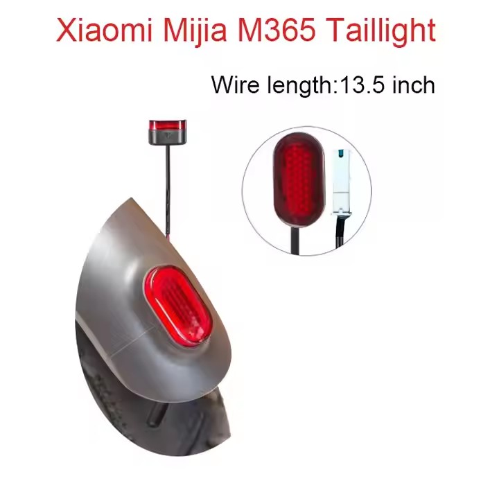 Electric Scooter Brake Rear Tail Light for Xiaomi M365 Pro Electric Scooter Taillight Safety Warning Stoplight Waterproo1 2