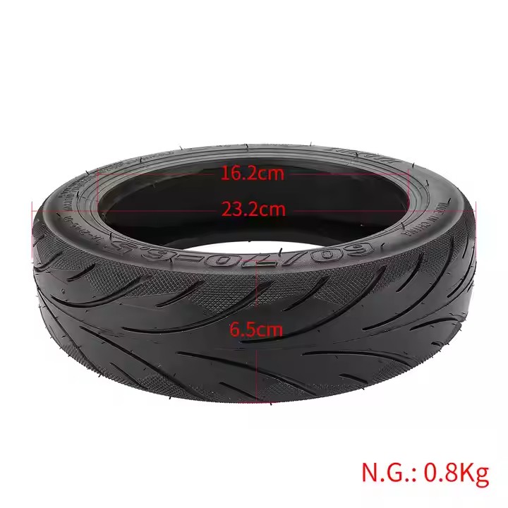 60/70-6.5 Rubber Tubeless Tire G30 Max Self-Healing Wheels Live Glue for Electric Scooter Vacuum Tires1 4
