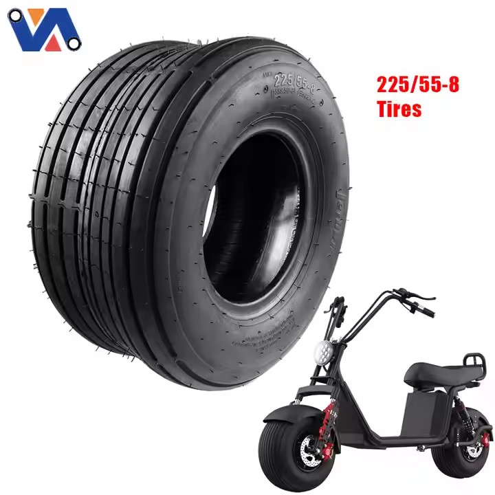 Electric Scooter Tyre 22555-8(189.5-8) Fat Tire Suitable for Halley Citycoco Electric Scooter Repair Accessories1 5
