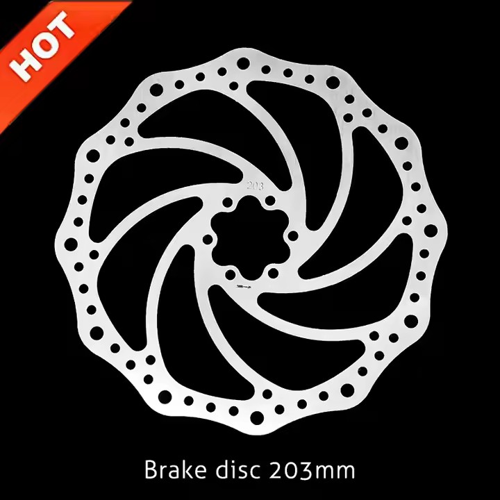 Electric Wheel Brake Disc Rotor 140mm 160mm 180mm 203mm for Scooter Bicycle Stainless Steel Brake Rotor E Bike Accessori1 5
