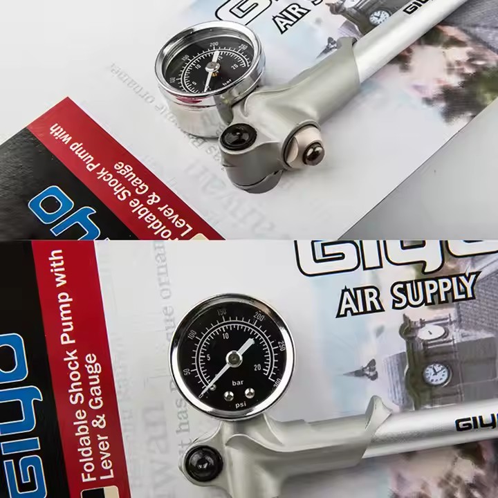 300psi MTB Shock Fork Pump Schrader Bicycle Tire Mini Air Inflator Cycling Portable Fork Rear Suspension Hand Pump1 4