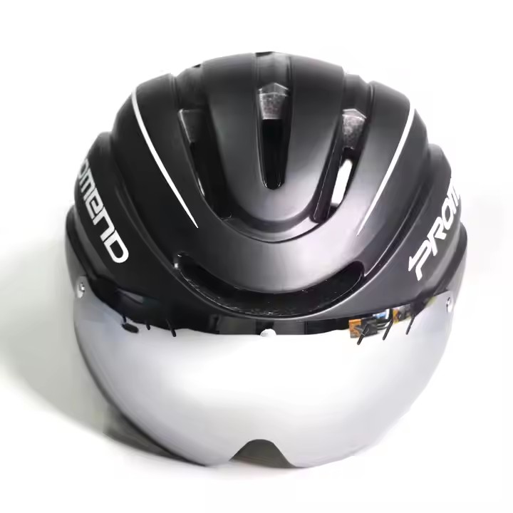 PROMEND Rechargeable LED Light Intergrally-Molded Bicycle Helmet Plastic Cycling Helmet for Mountain Road Bike Sports1 2