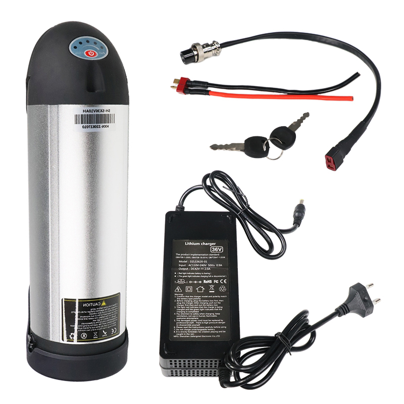 X-go 36V 10Ah E Bike Battery 48V Pack Bottle Battery Dor 250W 350W 500W Motor 18650 Cell E-Bike Battery With Charger1 4