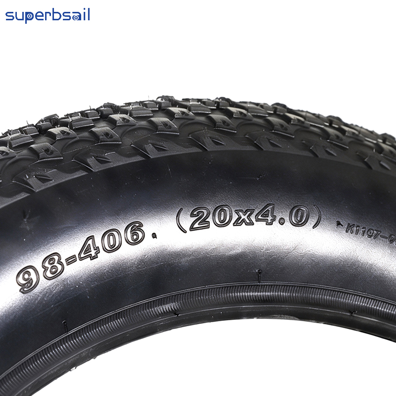 20x4 Fat Tire E-bike Snow Beach MTB Tires for QM V20/OUXI V8 Fat Ebike 20*4.0 Inch Outer Tire Fat Tire KENDA K1167-KD014 7
