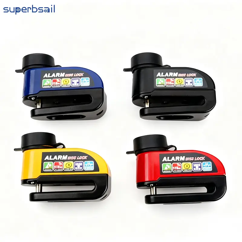 Wholesale Aluminum Alloy Disc Brake Lock with Alarm for Bicycle E-Bike Motorcycle Anti-Theft Disc Brake Lock-RF-LK10 1