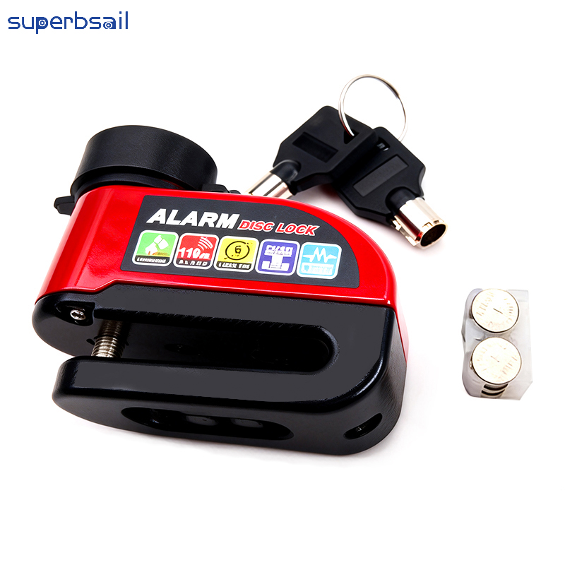 Wholesale Aluminum Alloy Disc Brake Lock with Alarm for Bicycle E-Bike Motorcycle Anti-Theft Disc Brake Lock-RF-LK10 2