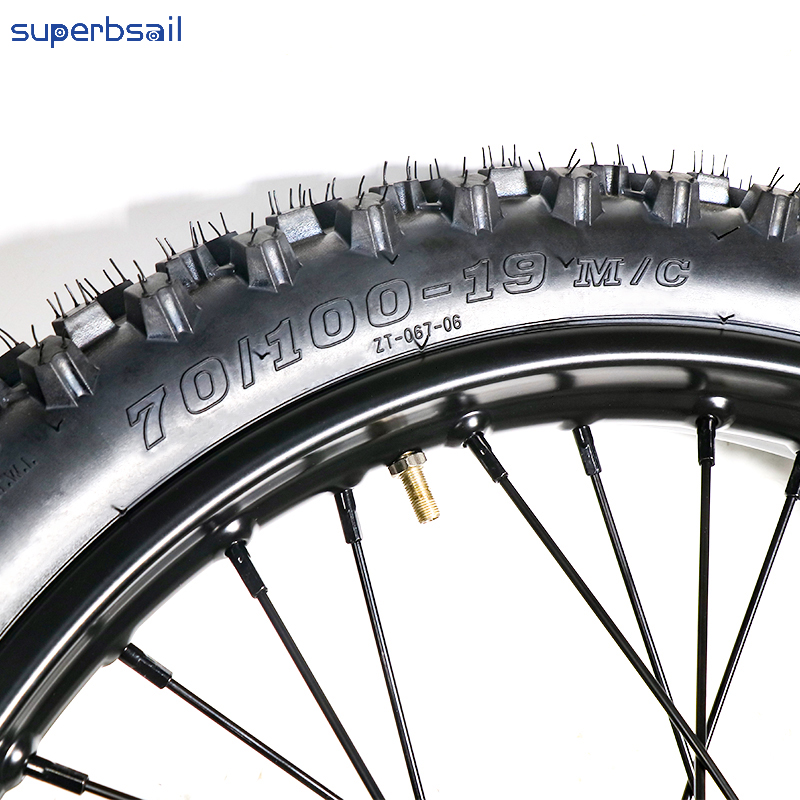 Black Plug Motor Wheel with Tire for 24*2.0 Inch E-Bike OUXI GT2000 Off-road Electric Mountain Dirt Bike-OXGT-11 6