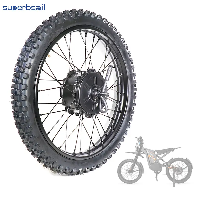 Black Plug Motor Wheel with Tire for 24*2.0 Inch E-Bike OUXI GT2000 Off-road Electric Mountain Dirt Bike-OXGT-11 1
