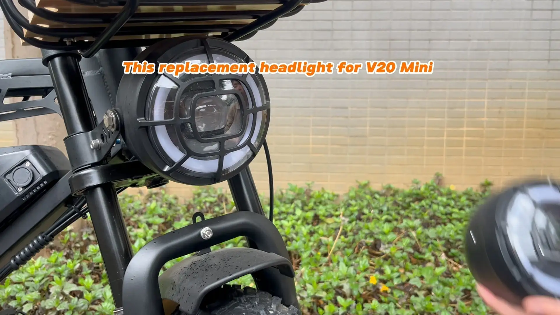 Front Light for QM V20 Mini Wheel Electric Bicycle Part Repair Bright Front Light Electric Bike Accessories Replace-V20EB-10C 1