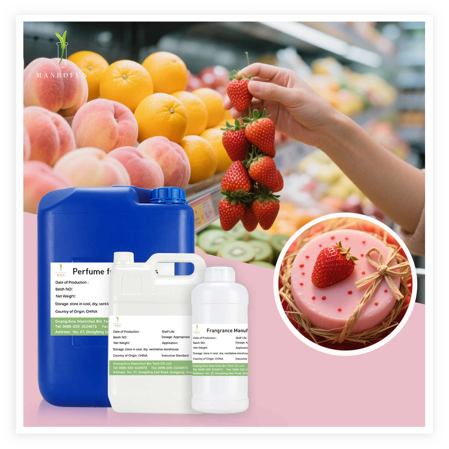 Venta directa de fábrica de aceite aromático de jabón de frutas para la fabricación de jabón 1