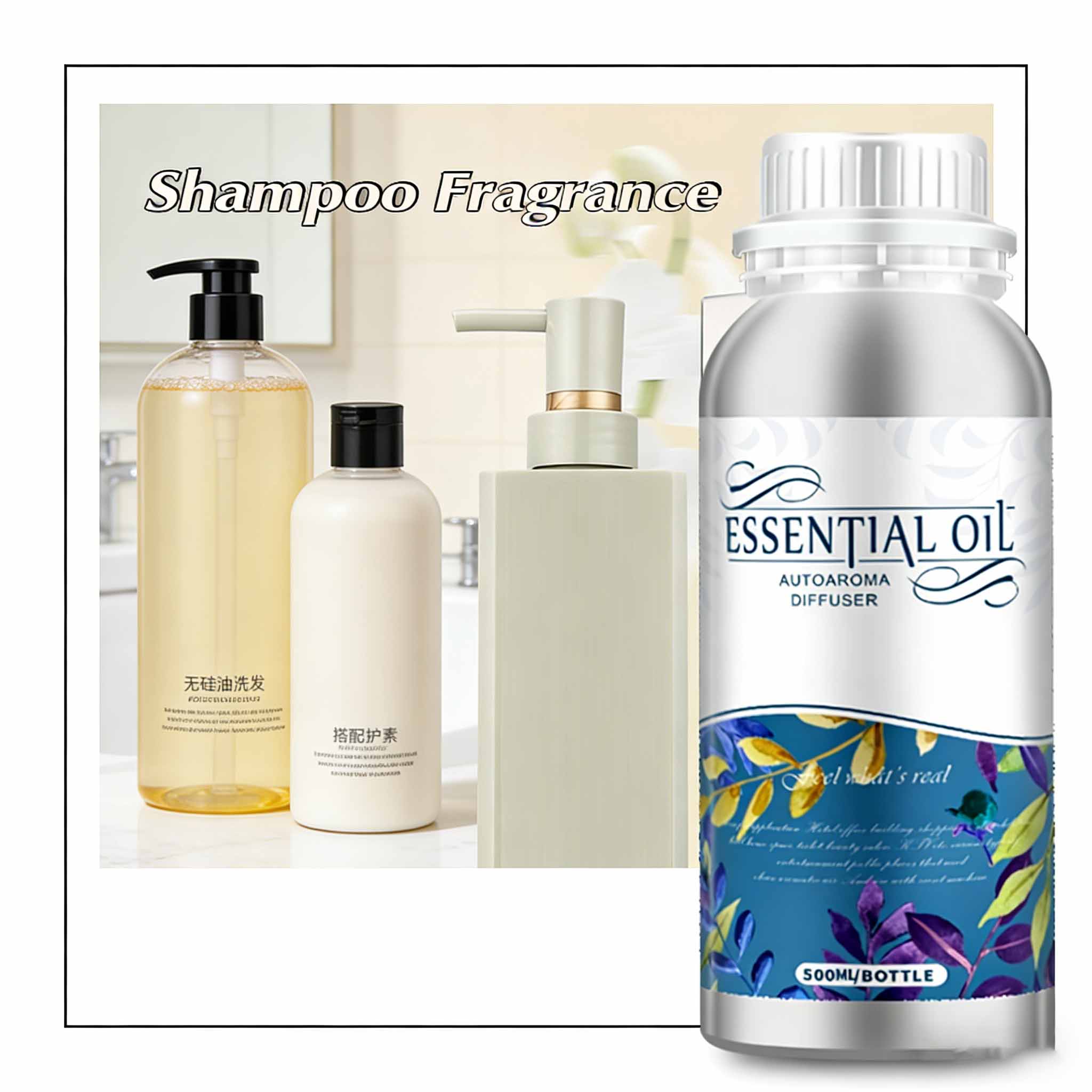 Aceite aromático de fragancia concentrada para champú. 1