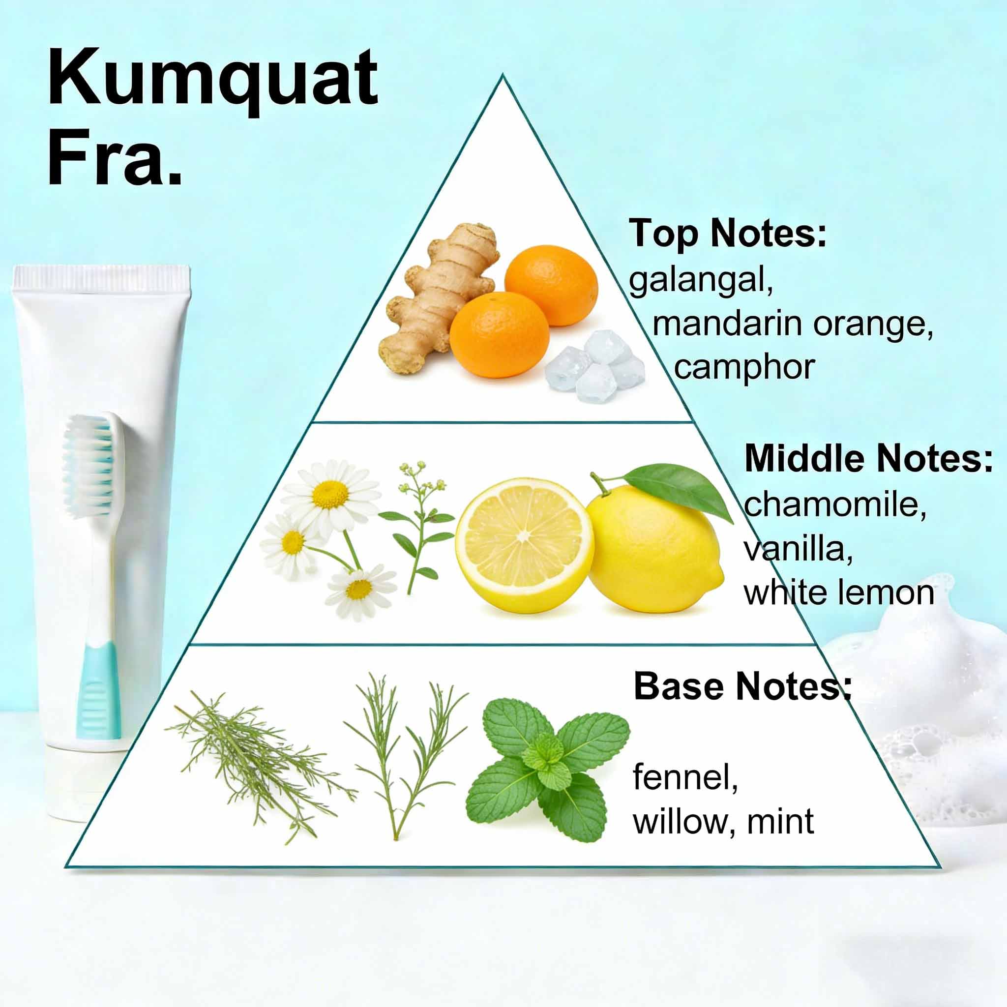 Dentifrice de qualité alimentaire au parfum frais longue durée 2