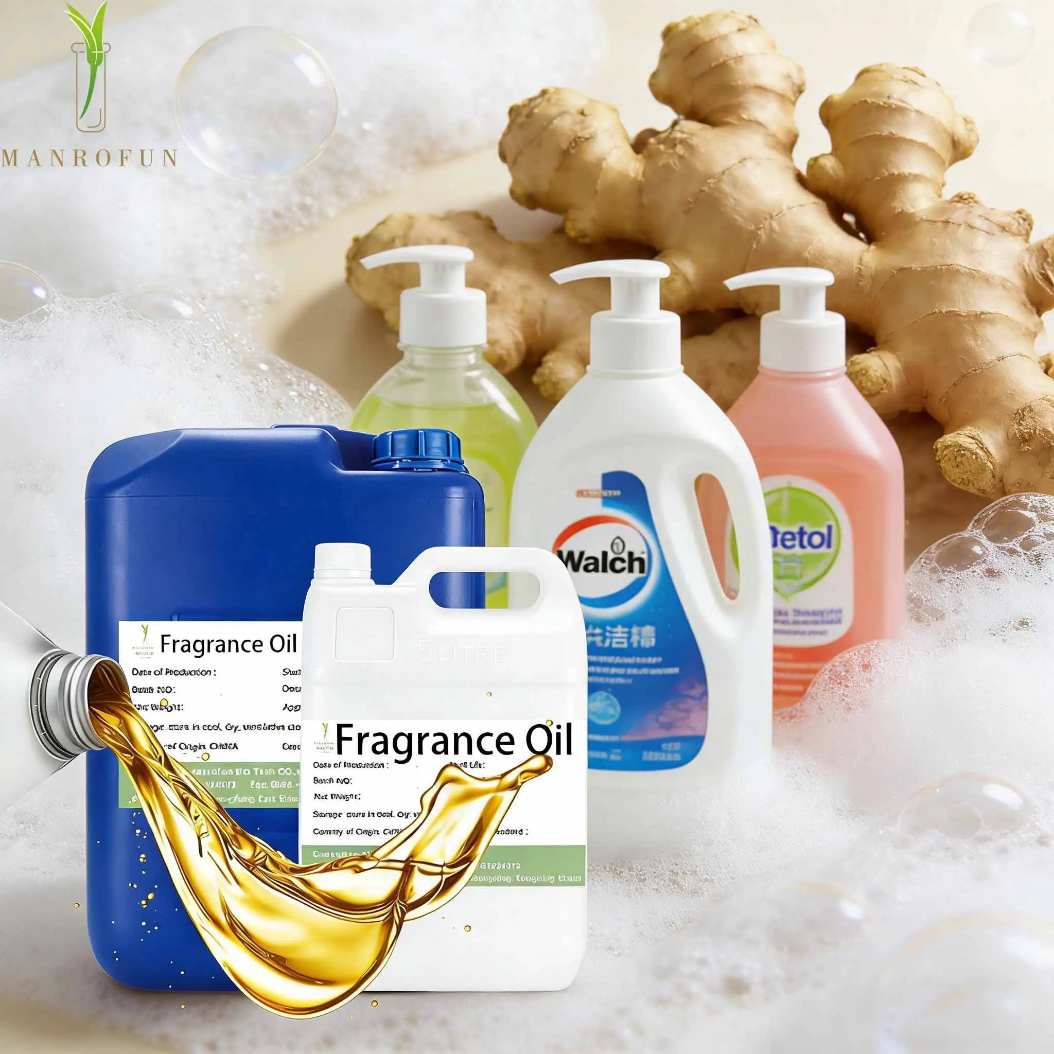 Natural Ginger Scent For Eco Friendly Dish Washing 1