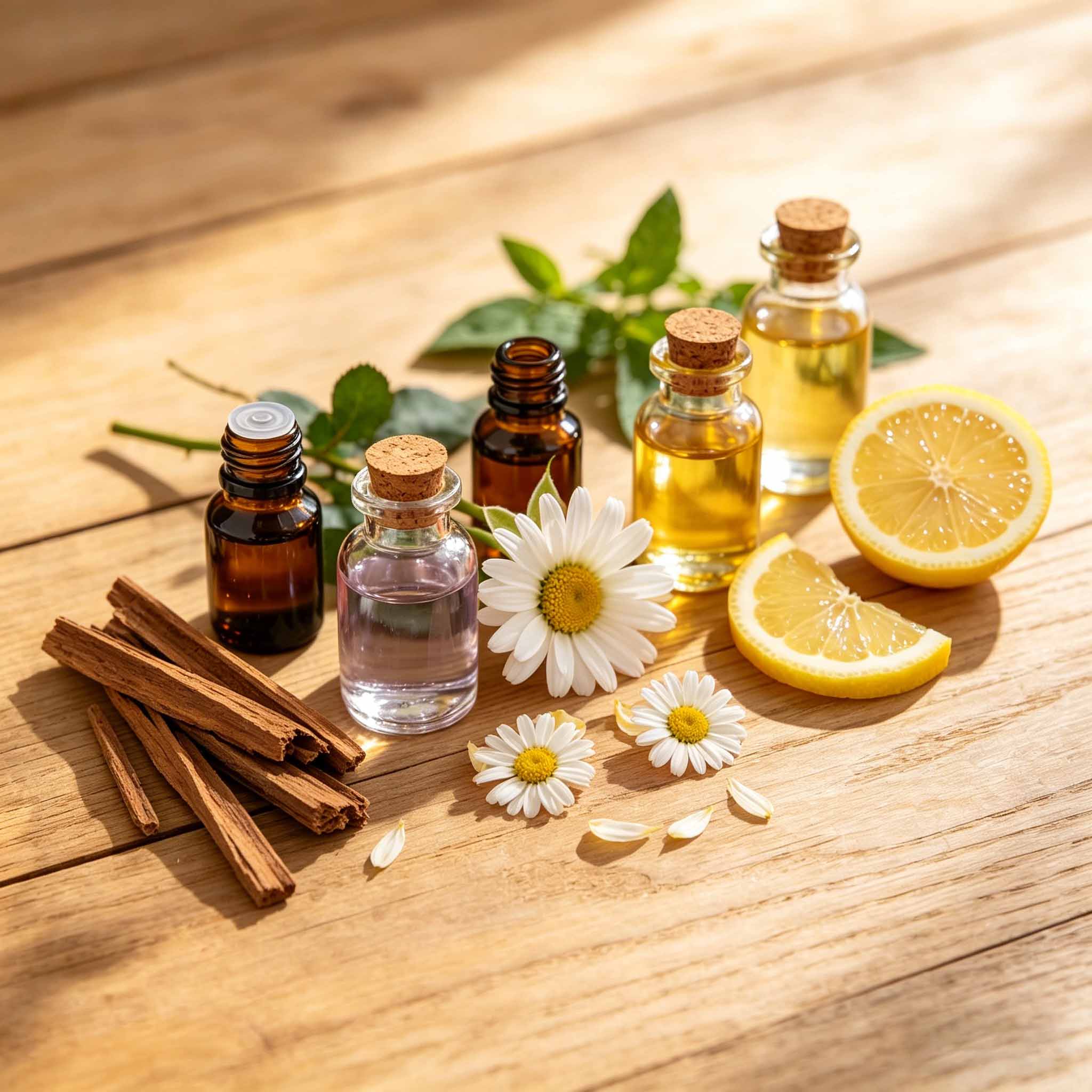 Aceite esencial orgánico obtenido de extractos de plantas naturales. 2