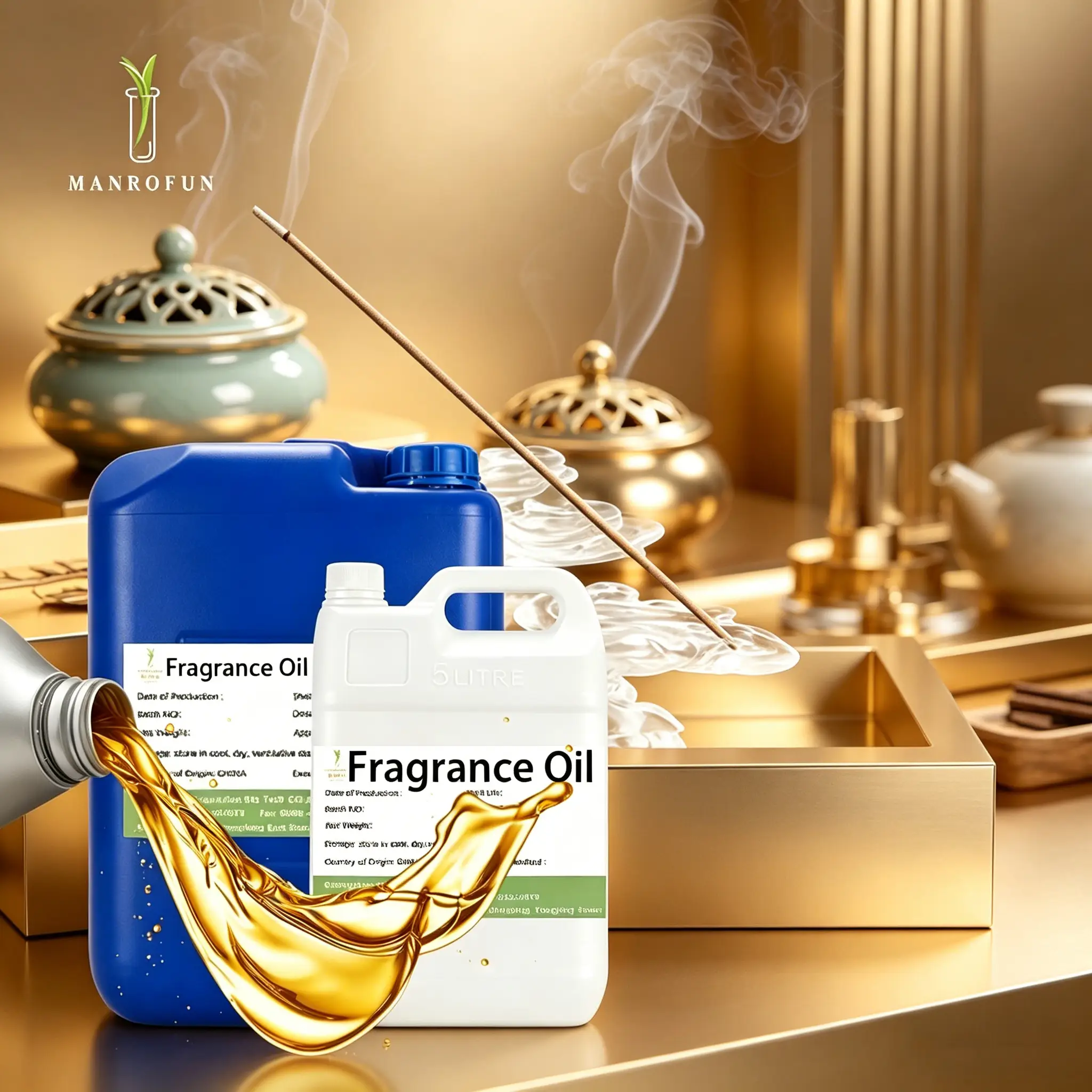 Rich Oriental Fragrance Oil for Traditional Incense Manufacturing 1
